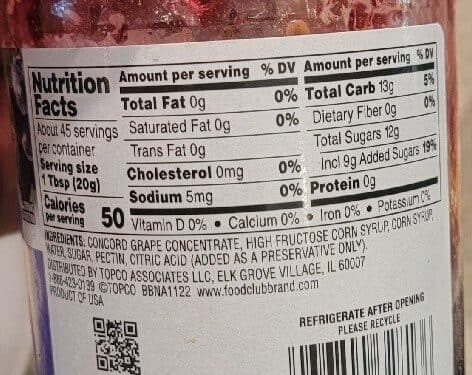 Food Club Concord Grape Jelley packshot