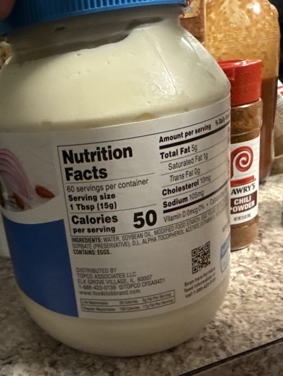food club lite mayonnaise packshot