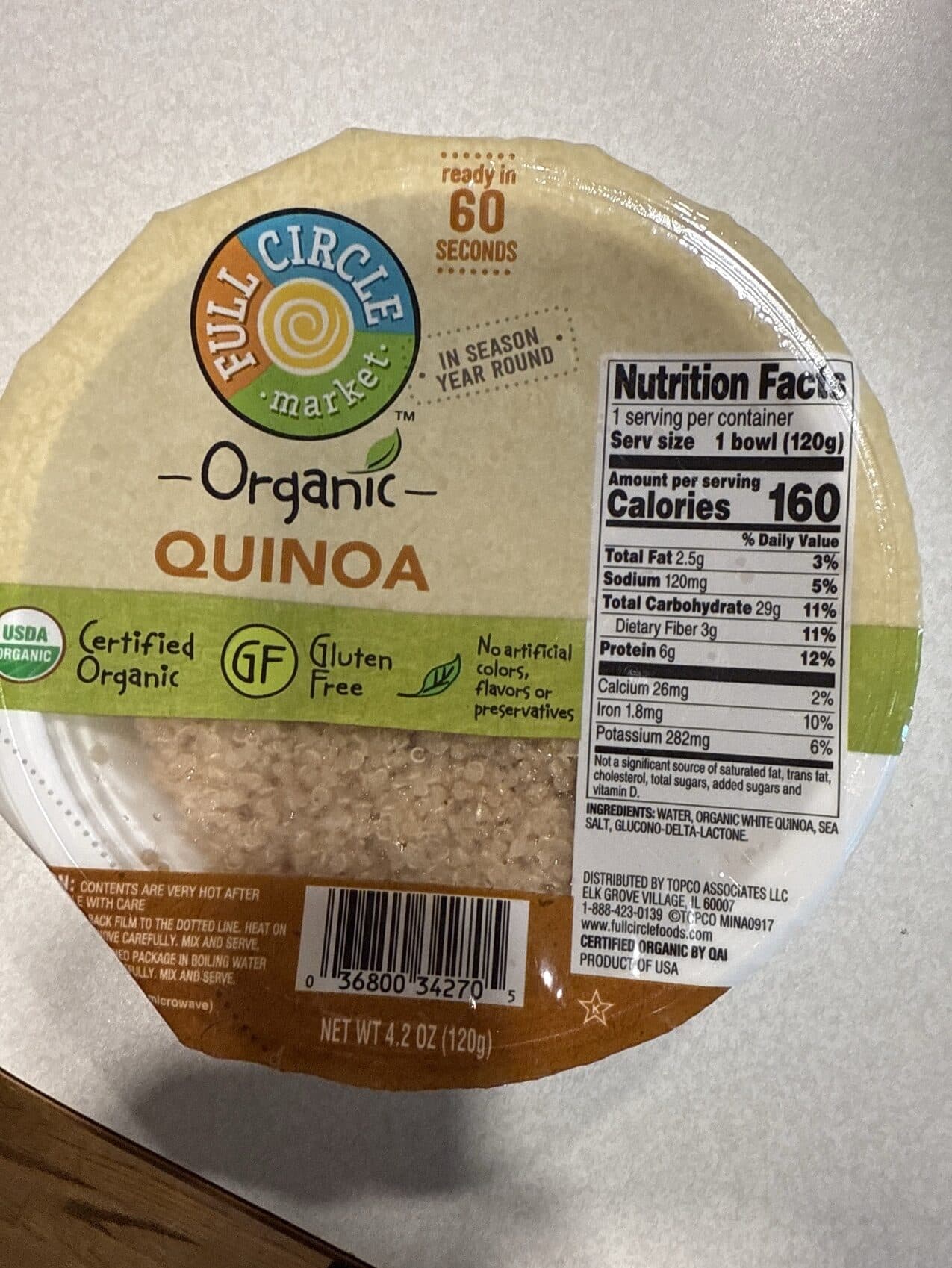 Full Circle Market Organic Quinoa packshot