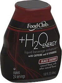 Food Club Black Cherry +Energy Liquid Beverage Enhancer packshot