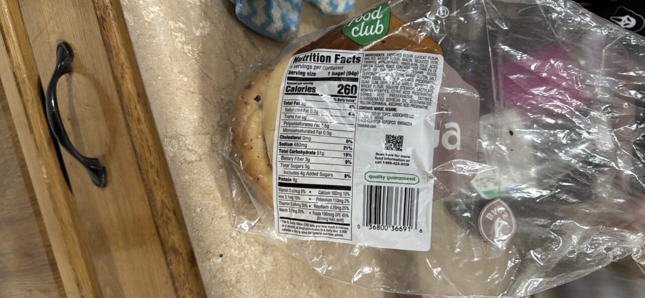Food Club Bagel packshot