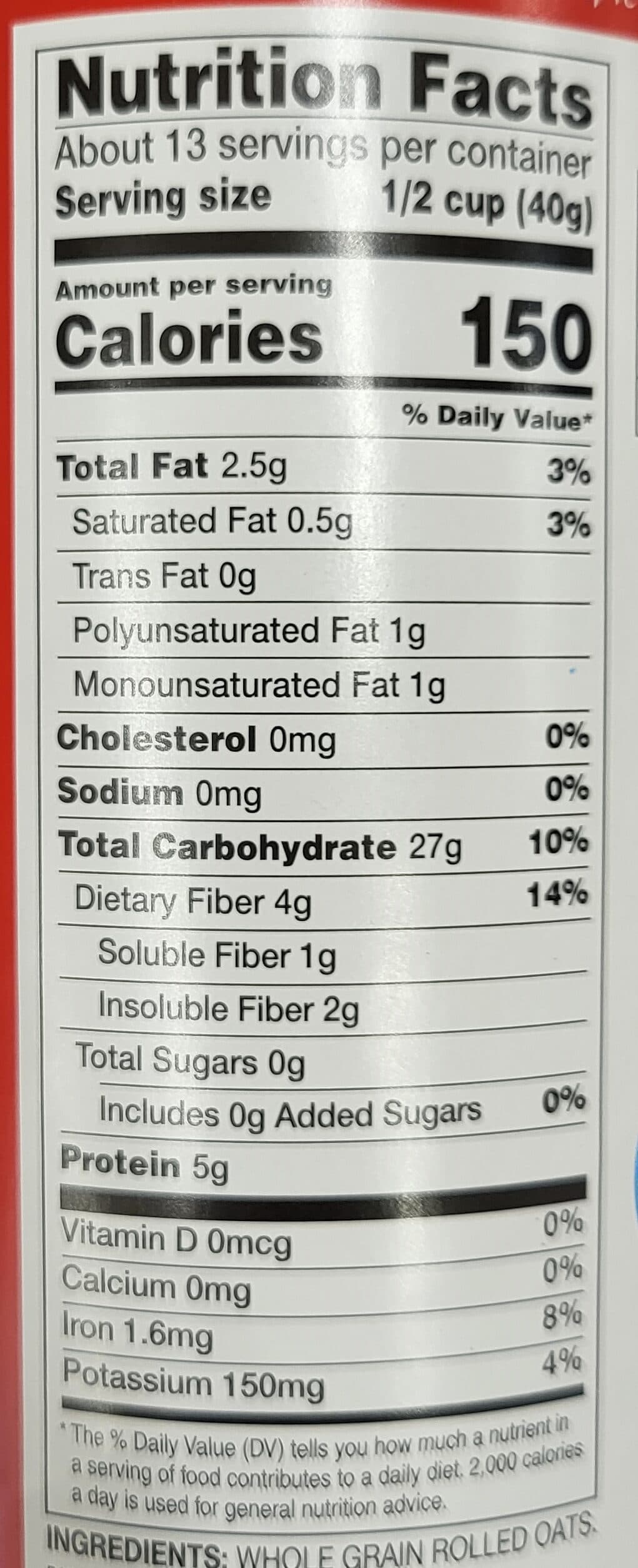 Food Club Old Fashioned Oats packshot