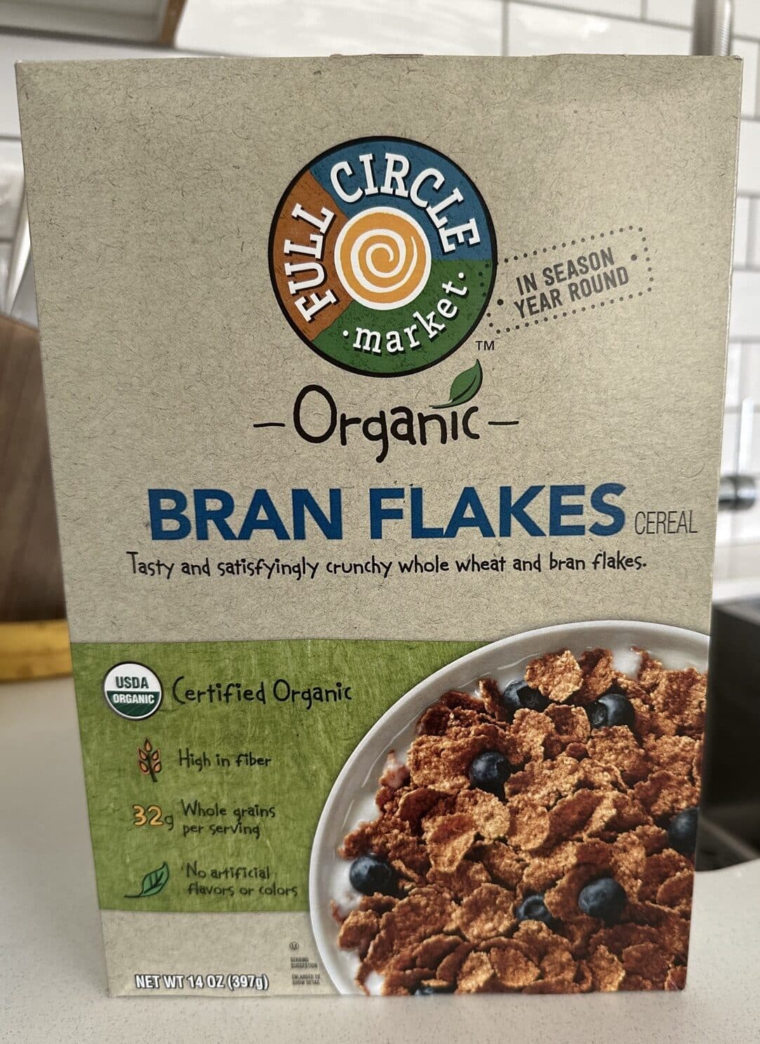 Full Circle Market Organic Bran Flakes Cereal packshot
