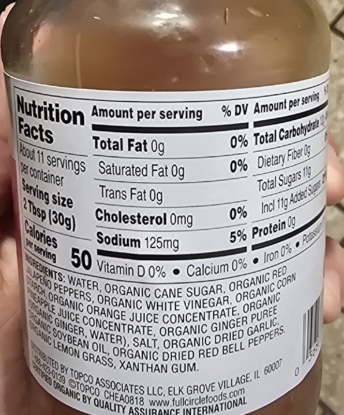 Full Circle Organic Sweet Thai Chili Sauce packshot