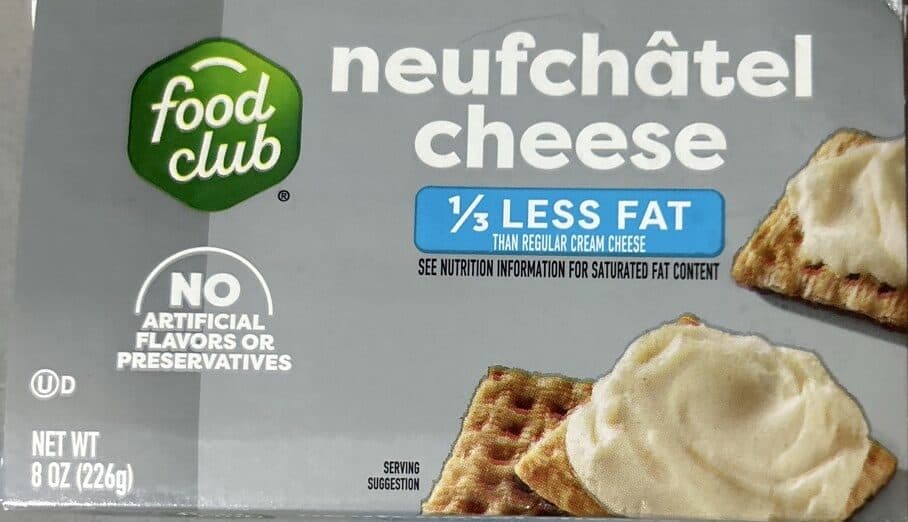 Food Club Neufchatel Cheese packshot