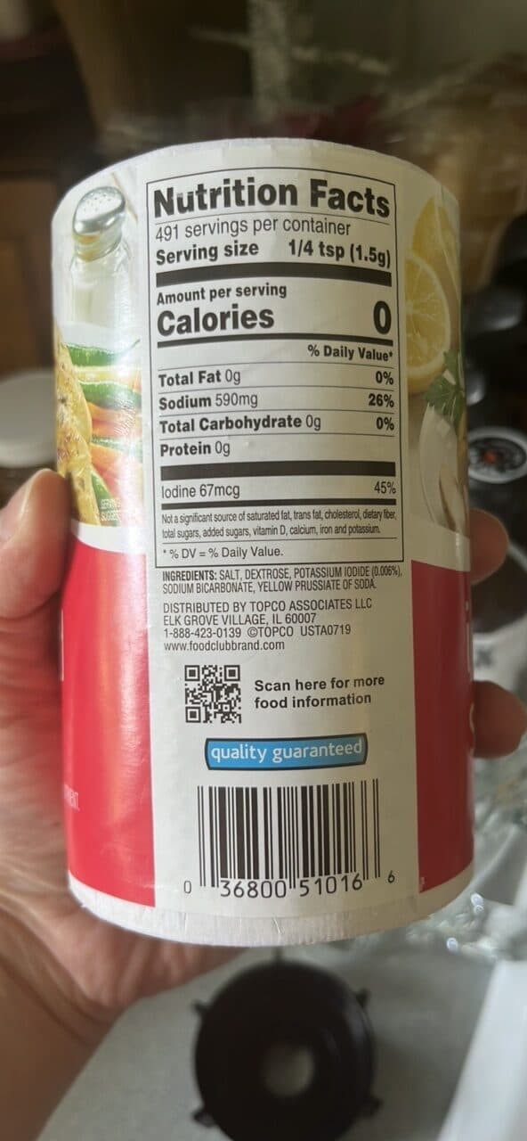 food club iodized salt packshot