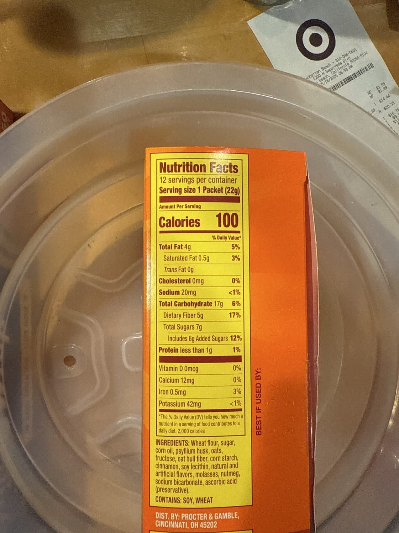 Meta Fiber Thins Cinnamon Spice packshot