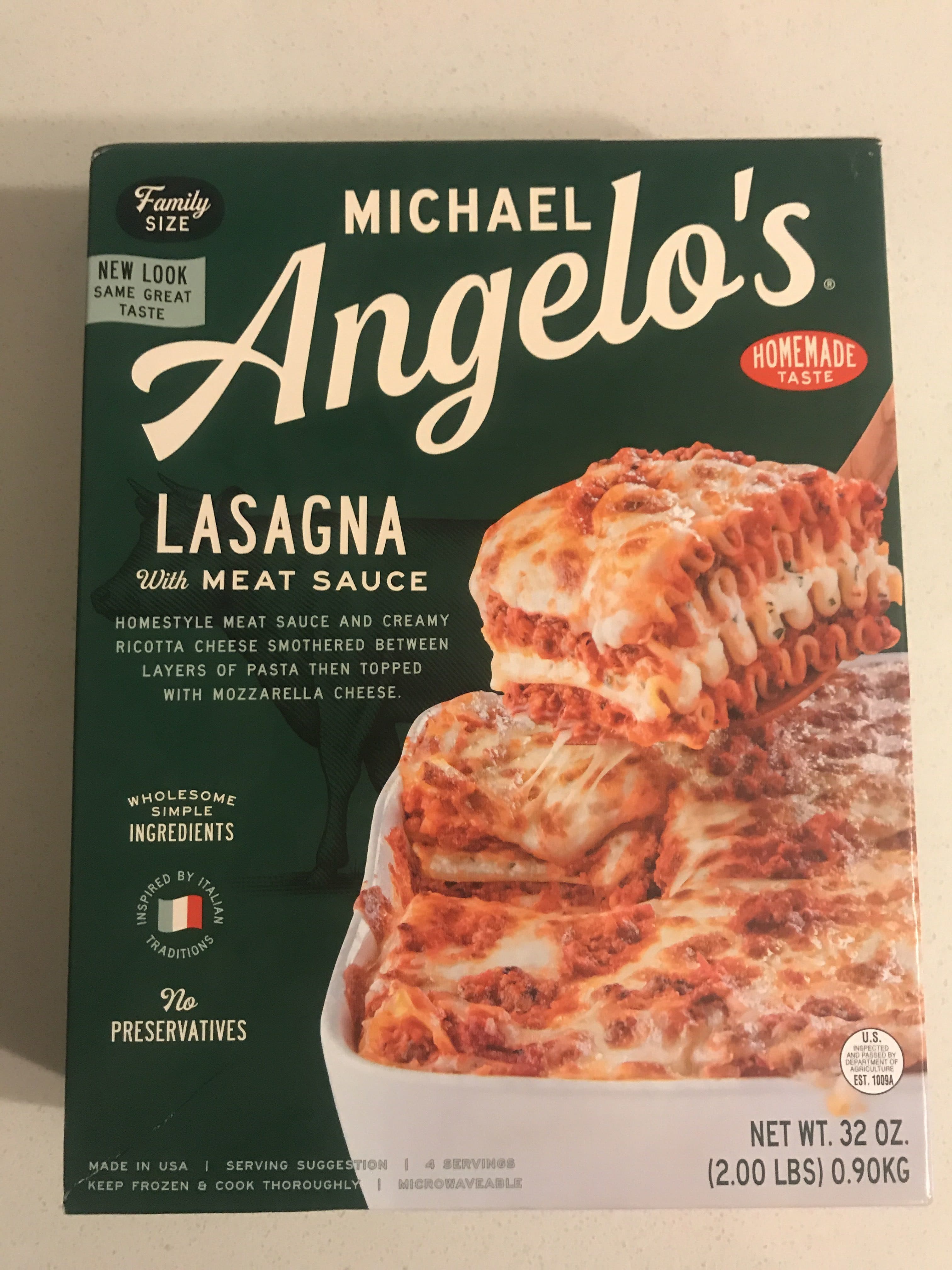 Michael Angelo's Lasagna with Meat Sauce packshot