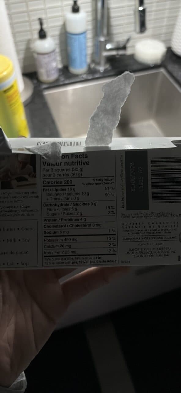Lindt SUPREME DARK 90% CACAO packshot