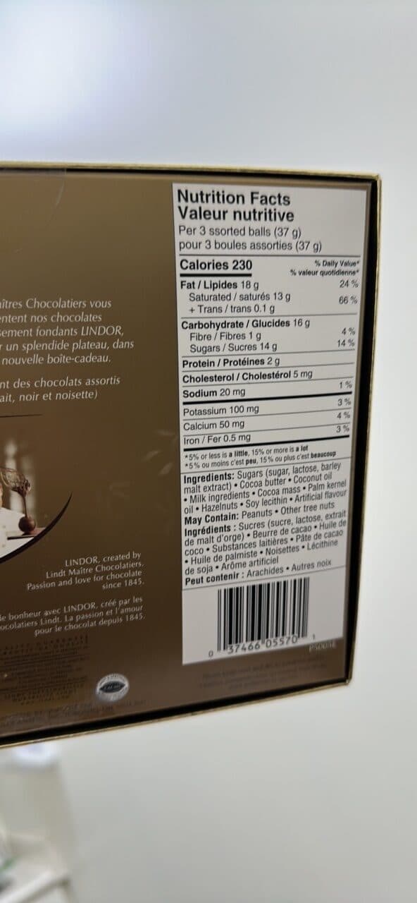 Lindt LINDOR L'infini fondant packshot