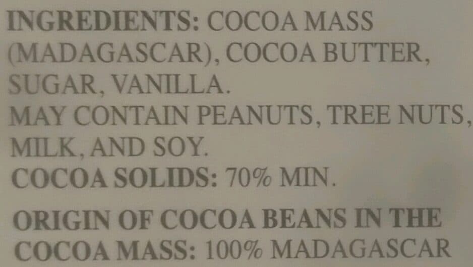Lindt 70% Cacao Madagascar Dark Lindt Excellence packshot