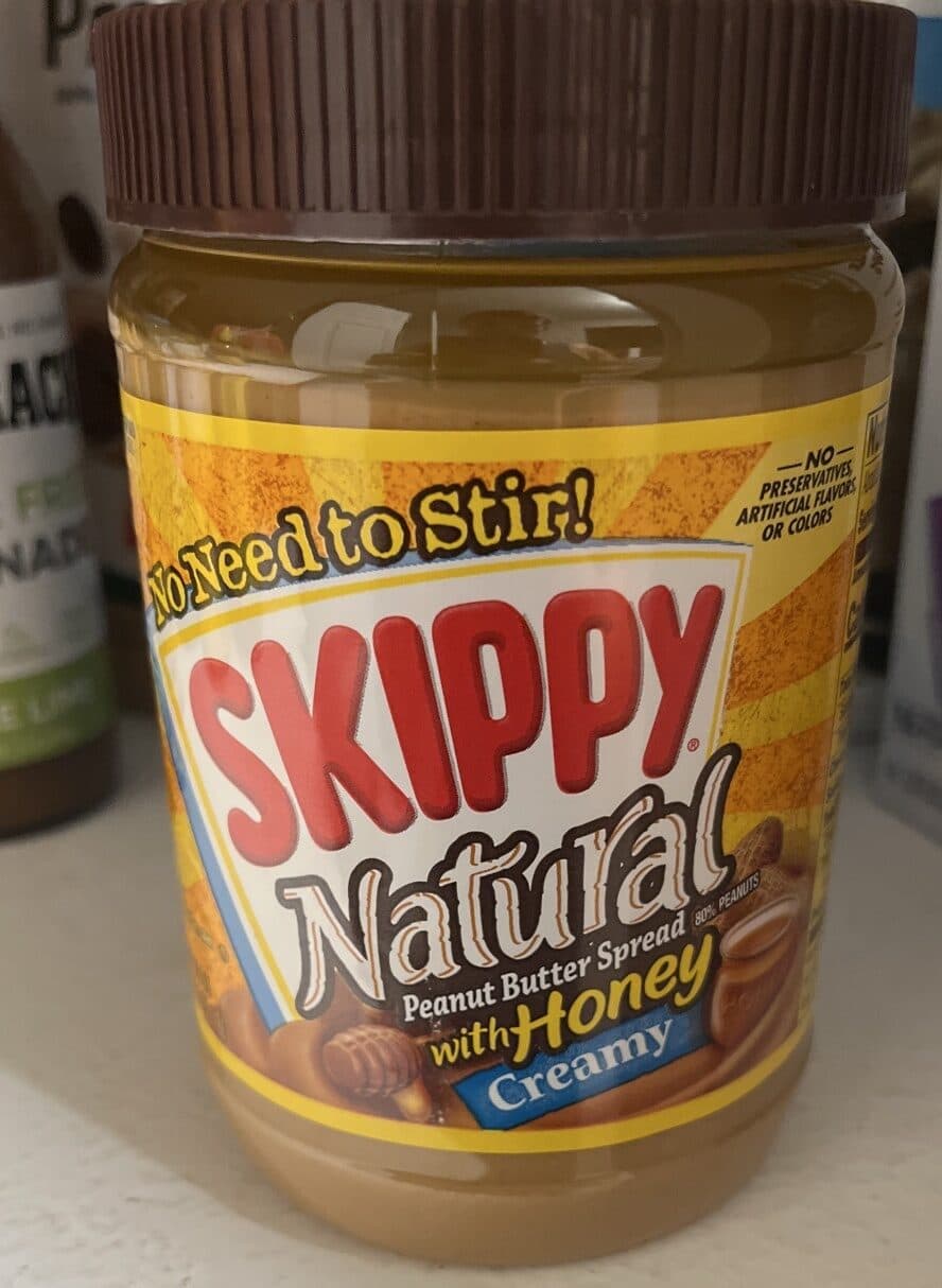 Skippy Creamy Natural Peanut Butter Spread With Honey packshot