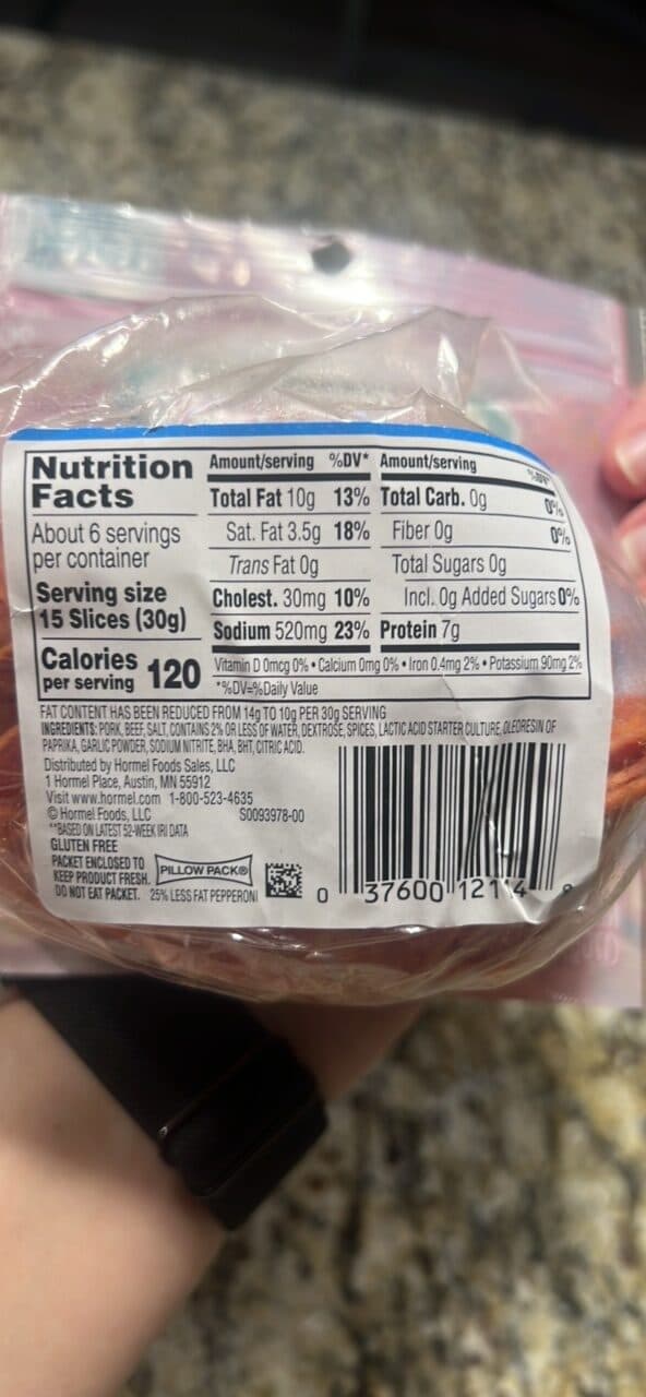 Hormel PEPPERONI packshot