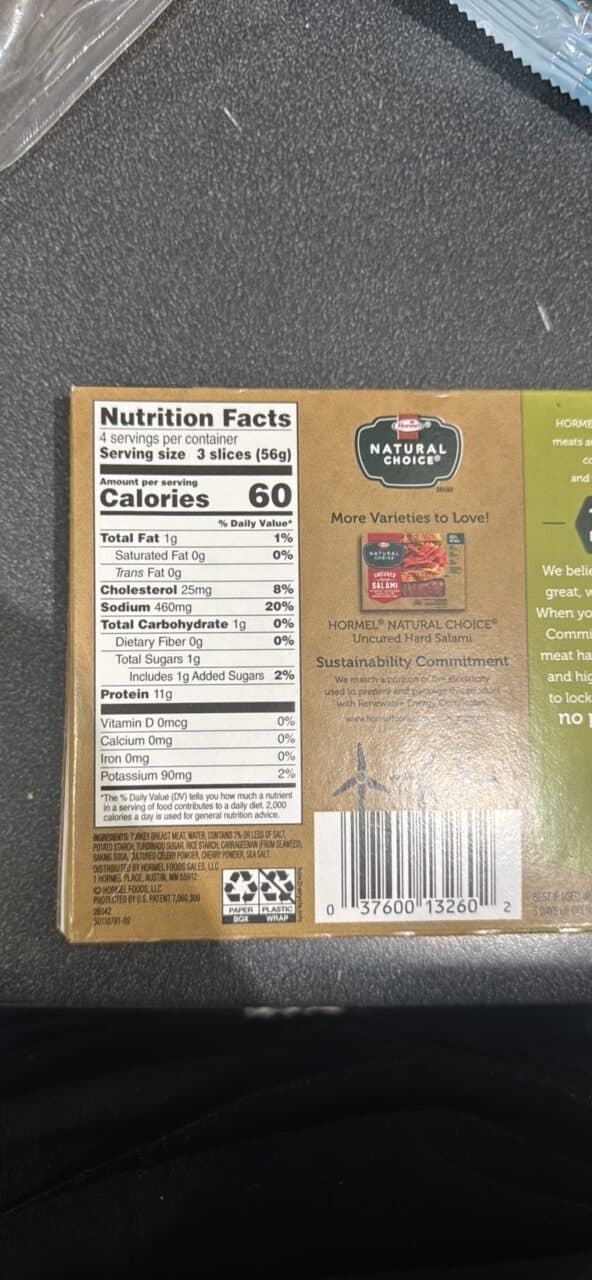Hormel Natural Choice Oven Roasted Deli Turkey packshot