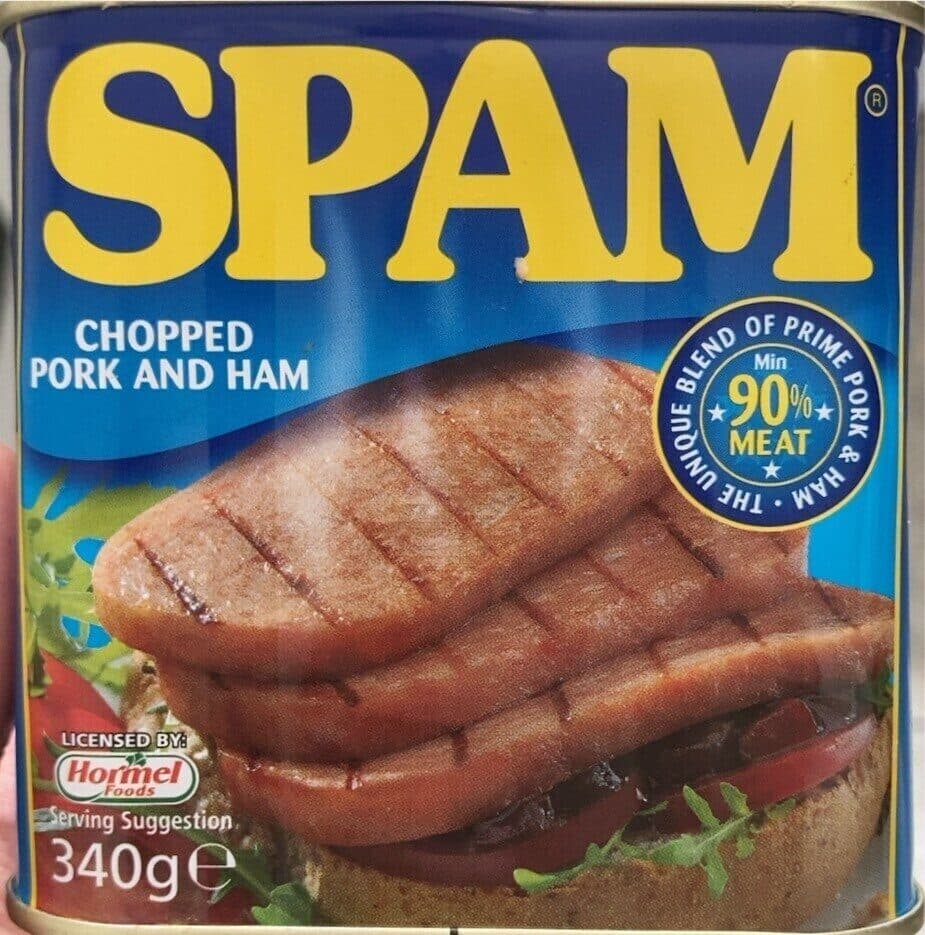 SPAM SPAM chopped pork and ham packshot