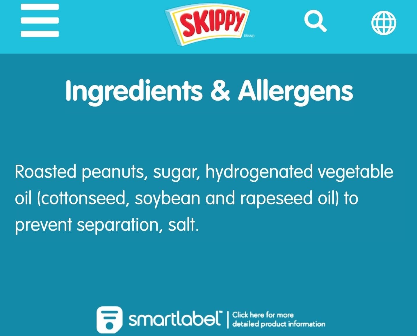 Skippy Super Chunk Peanut Butter packshot