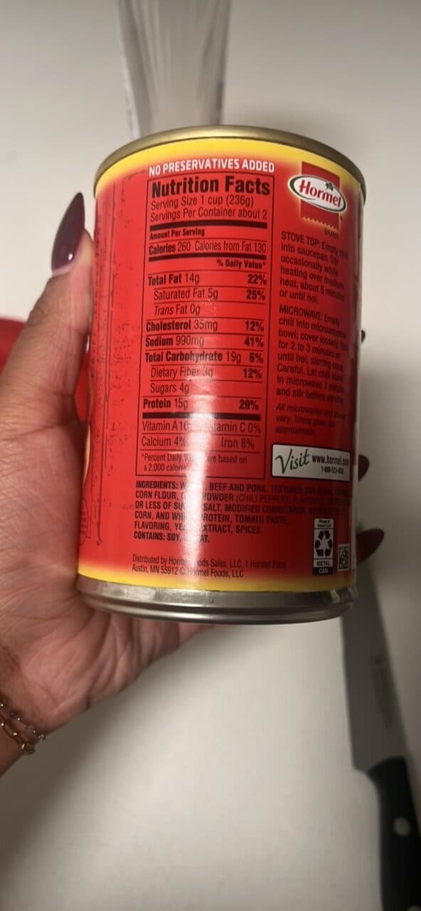Hormel Hormel Chili No Beans packshot