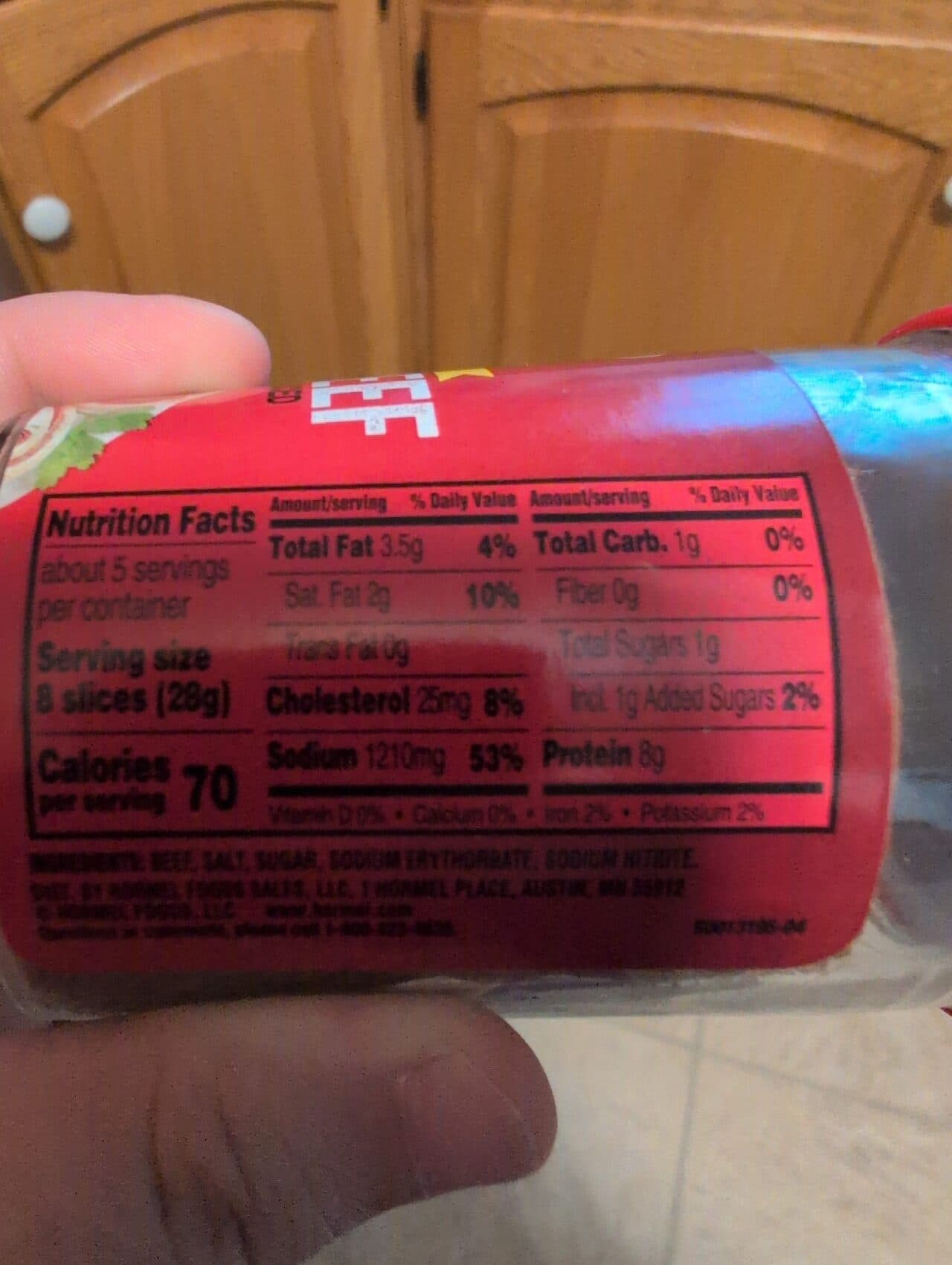Hormel Ground, formed & sliced dried beef packshot