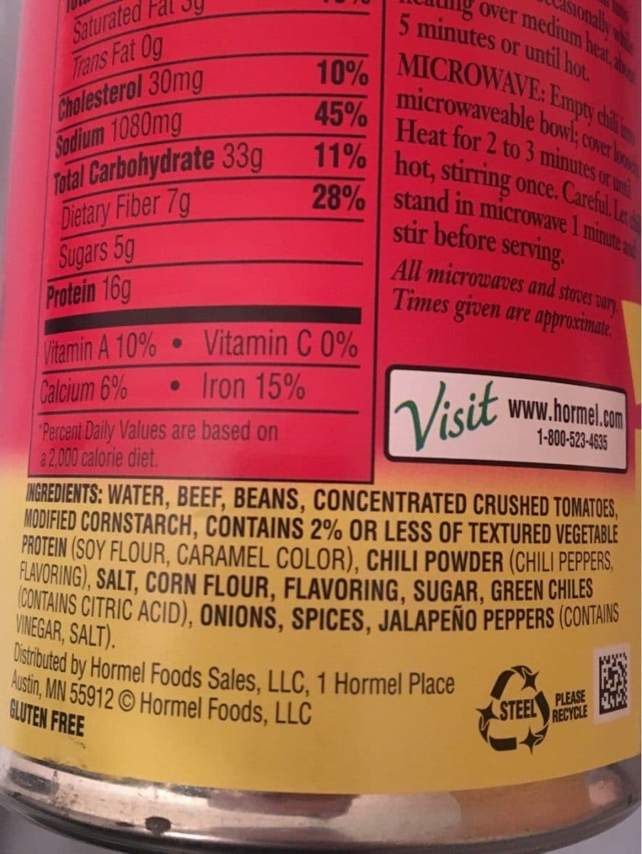 Hormel Chunky With Beans packshot