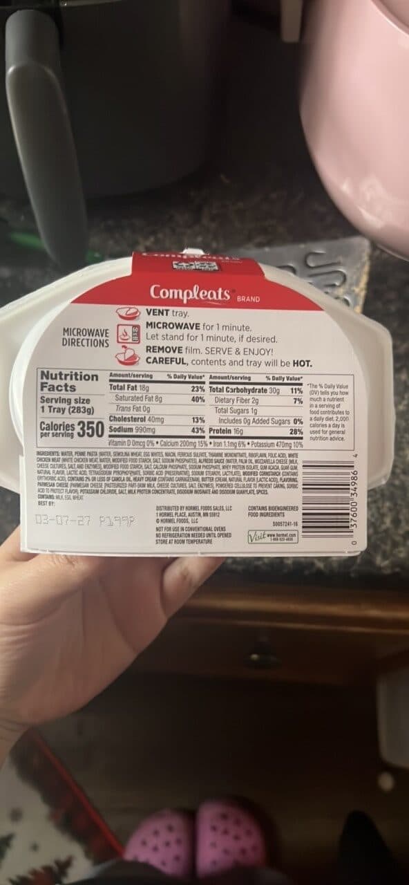 Hormel Chicken Alfredo packshot