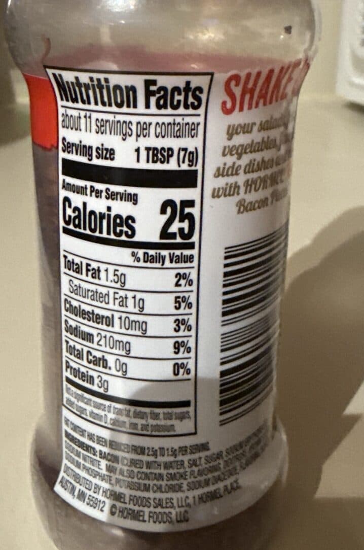 Hormel Real Bacon Pieces packshot