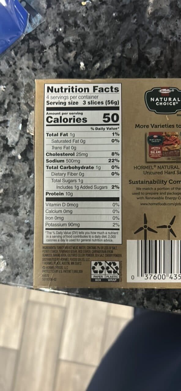 Hormel Natural Choice Applewood Smoked Deli Turkey packshot