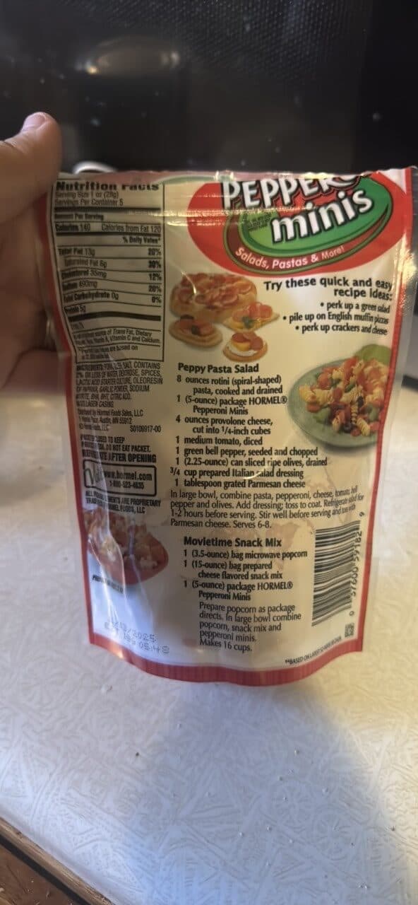 Hormel Pepperoni minis Original packshot