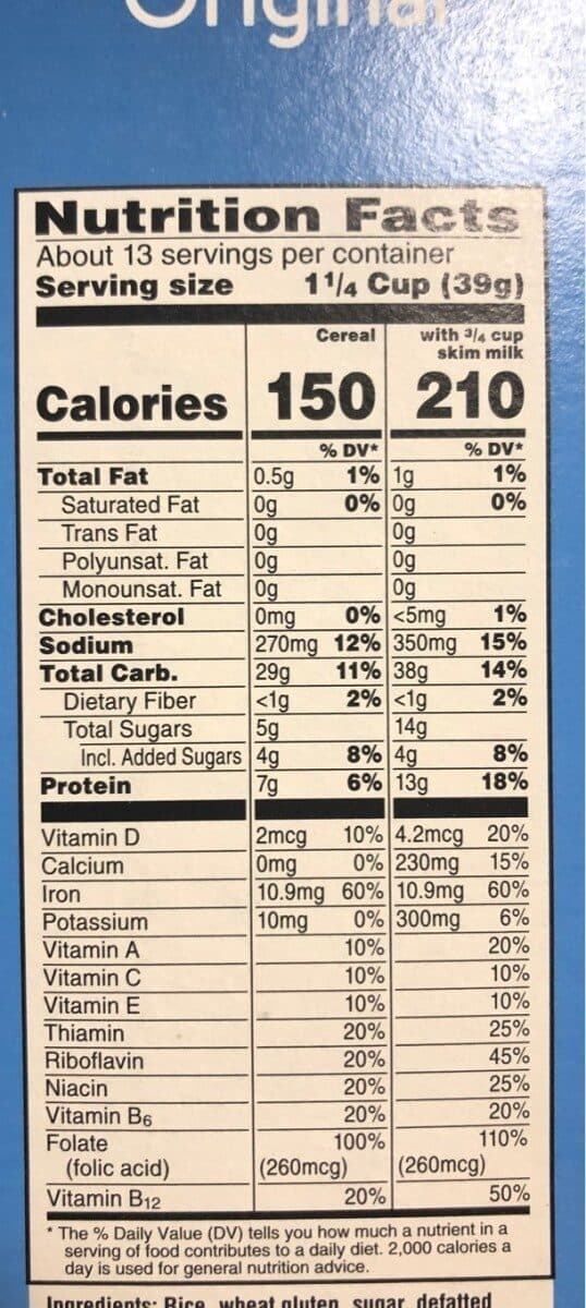 Kellogg's Breakfast cereal original packshot