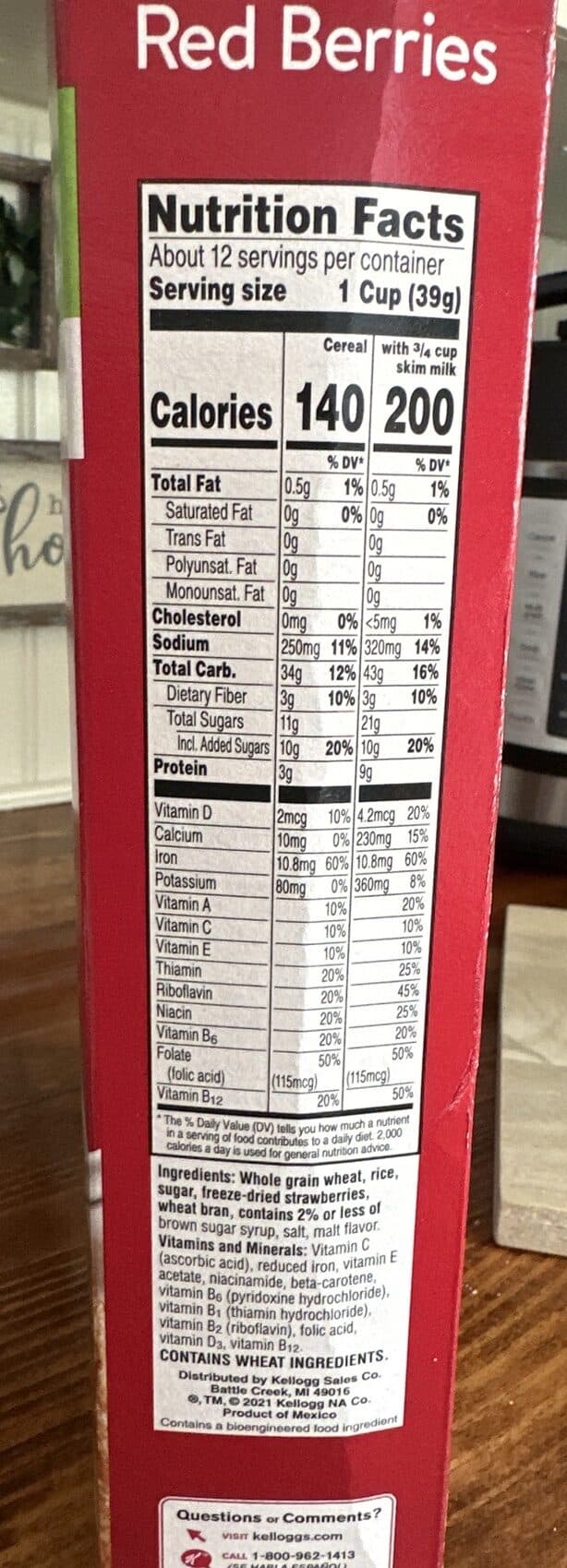 Kellogg's Special K Red Berries Cereal packshot