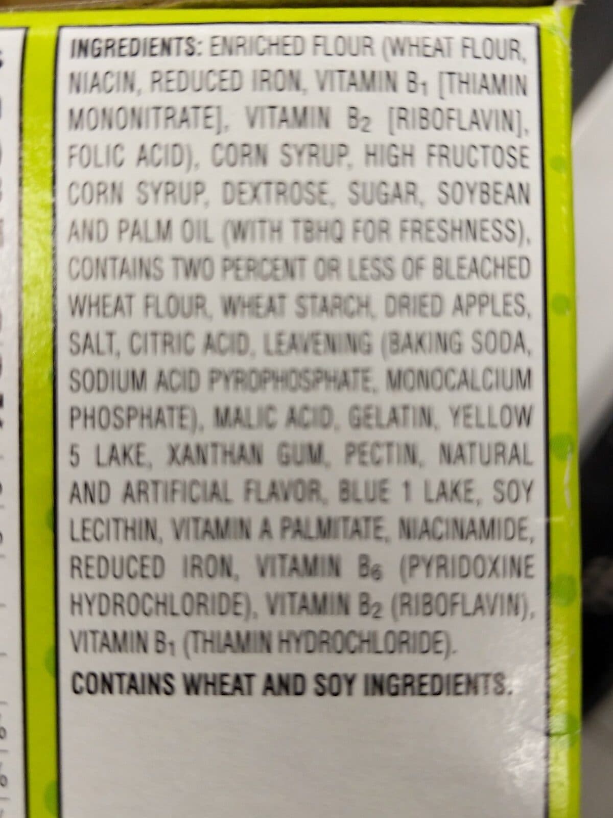 Open Food Facts Frosted green apple toaster pastries packshot