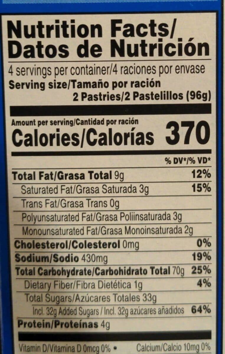 Kellogg's pop tarts packshot
