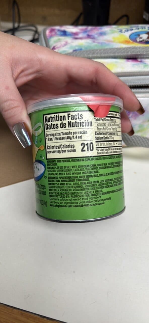 Pringles Sour Cream & Onion packshot