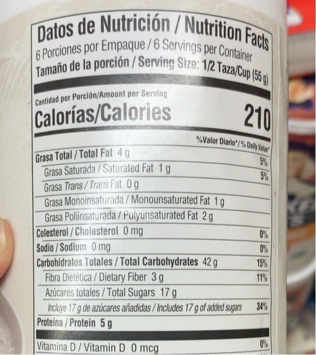 Open Food Facts Quaker Instant Oats Vanilla packshot
