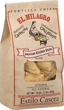 El Milagro Totopos packshot