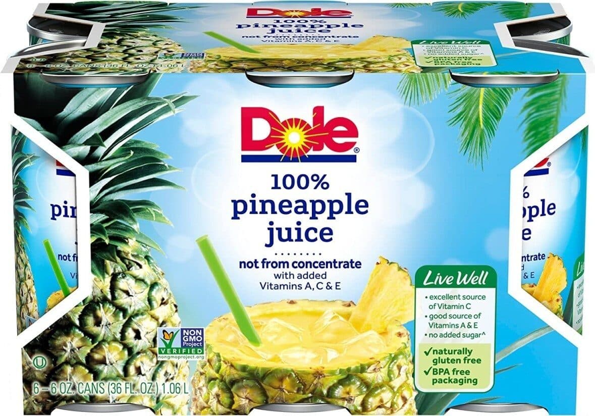 Dole Pineapple 100% Juice packshot