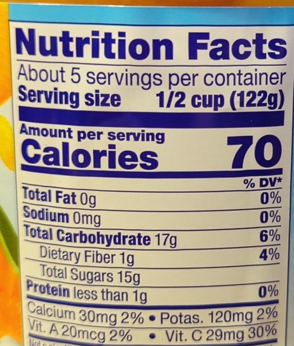 Dole Mandarin oranges in fruit juice packshot