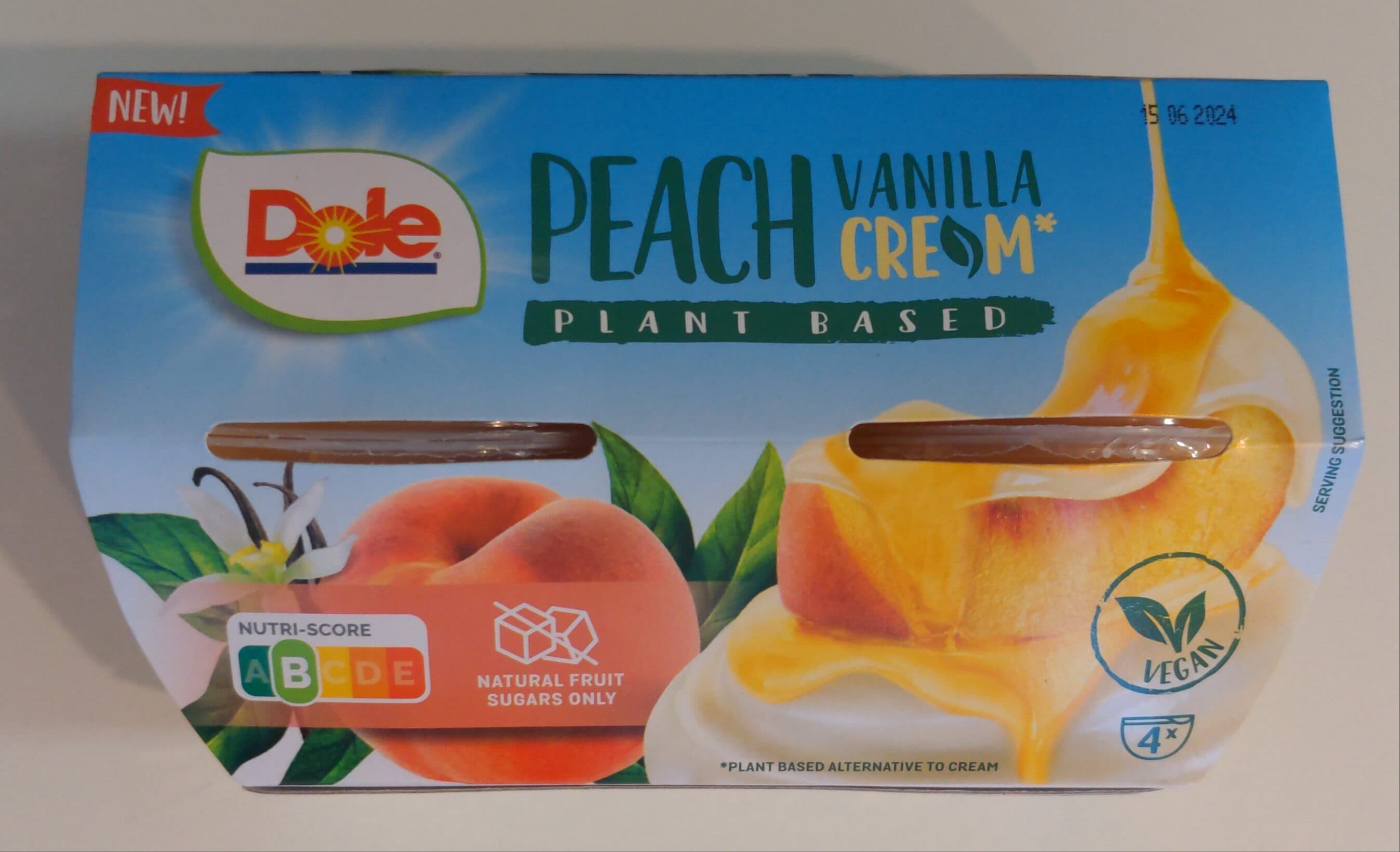 Dole Peach vanilla cream packshot