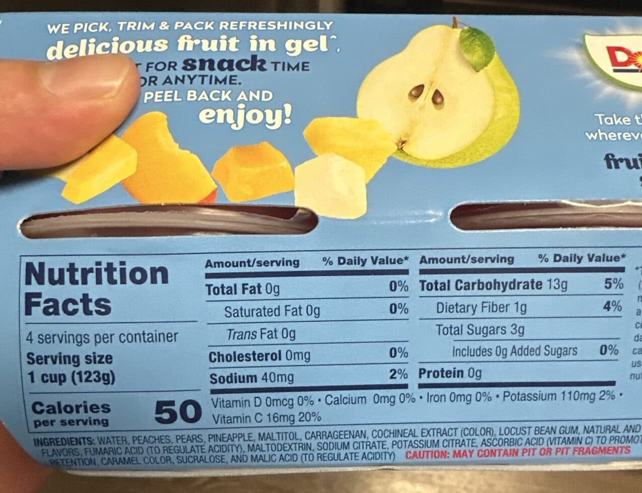 Dole Mixed Fruit In Cherry Gel packshot