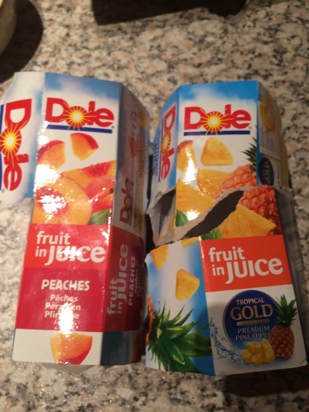 Dole Fruit in juice packshot