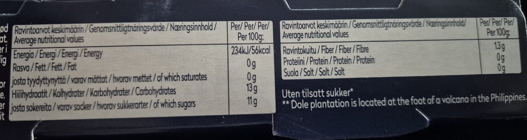 FOODBROKER AS Dole Tropical Gold Tropisk Fruktmix 3stk 227g packshot