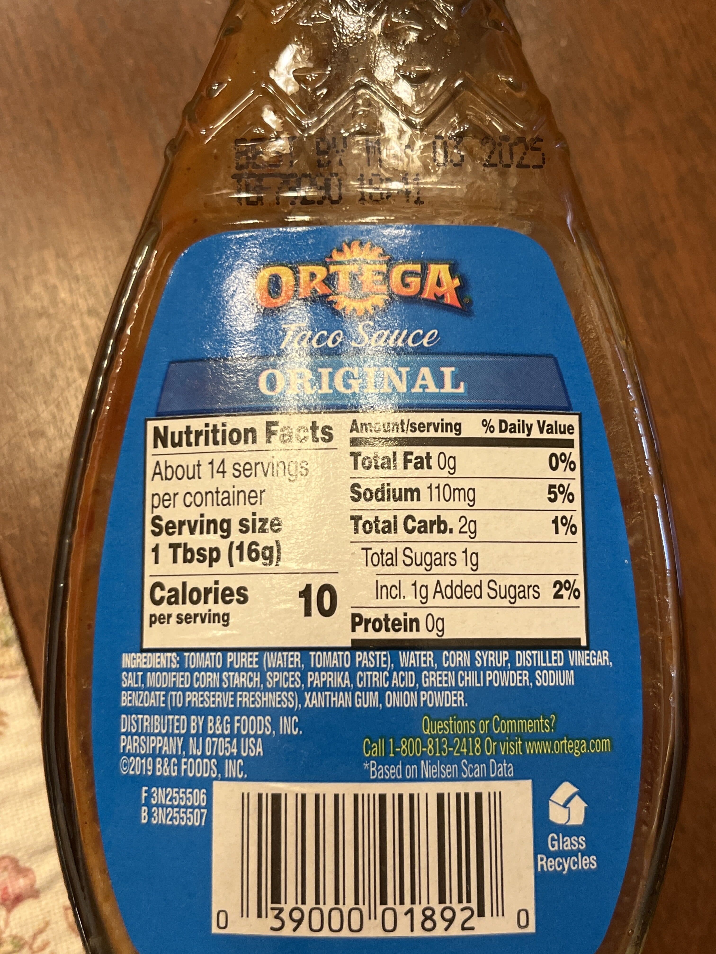 Ortega Medium Taco Sauce packshot