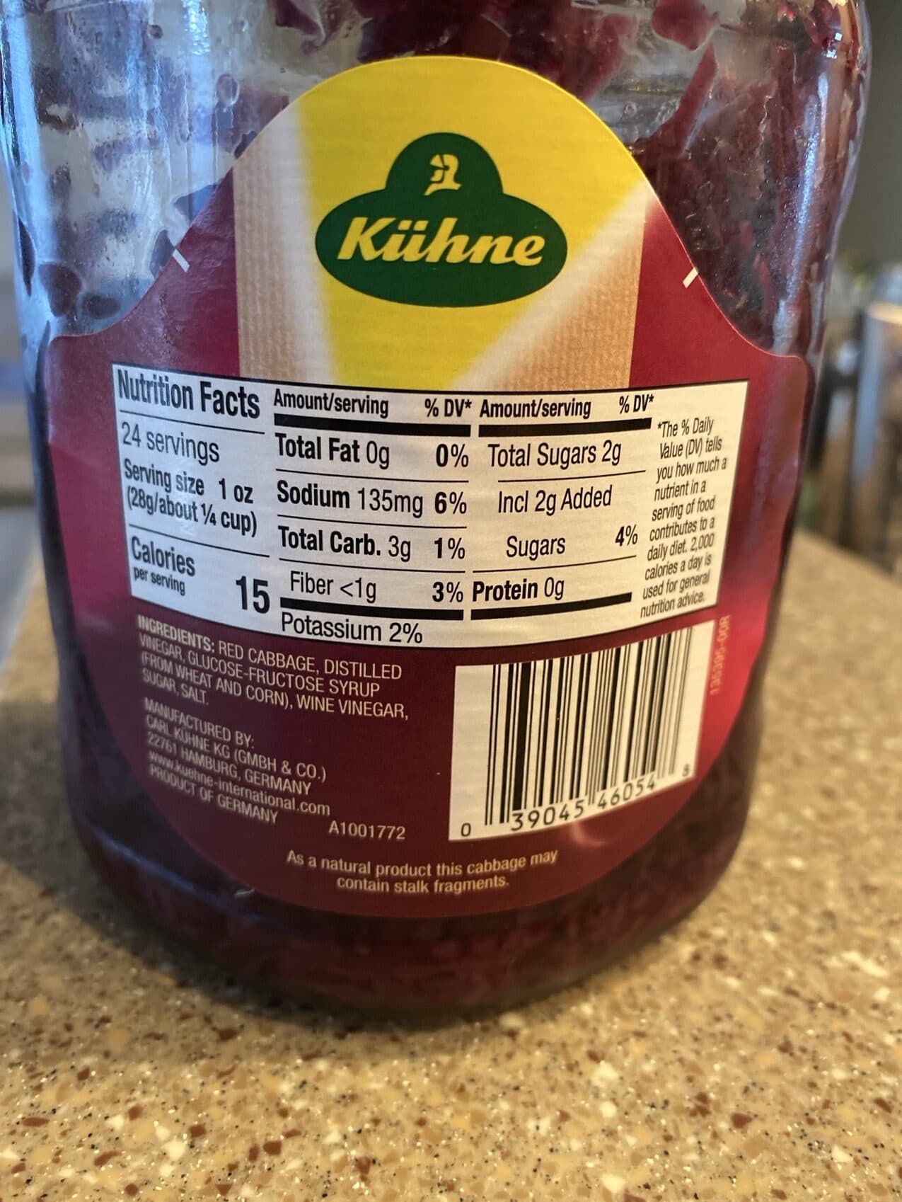 Kuhne Pickled Red Cabbage packshot