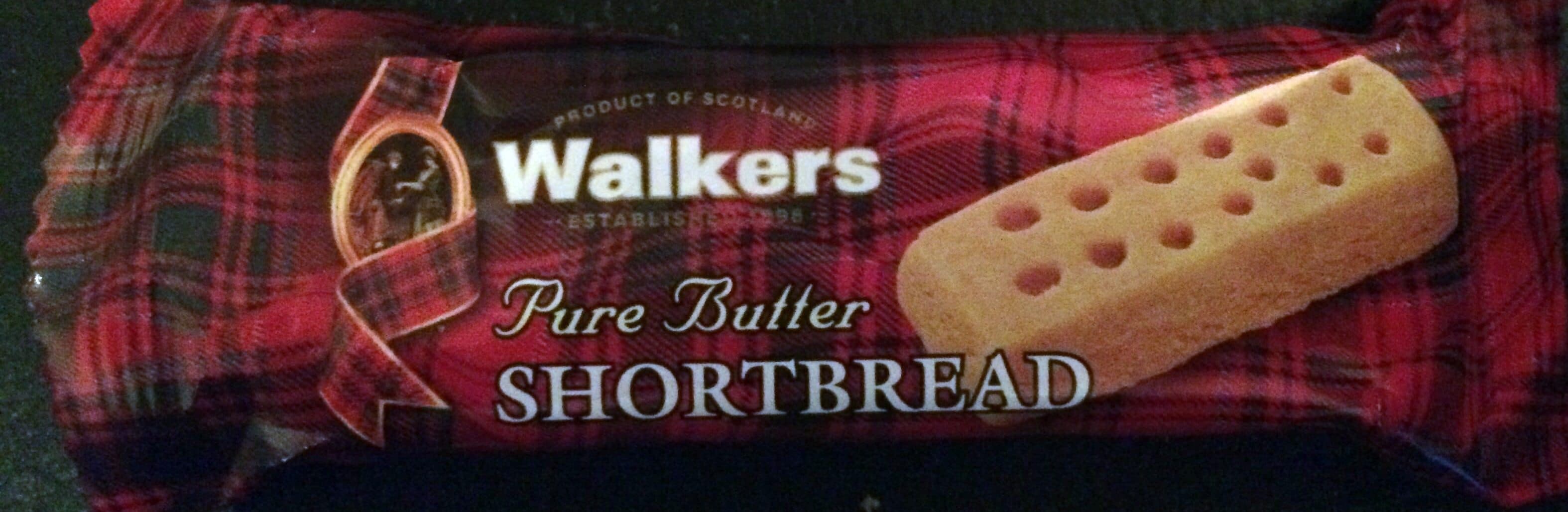 Walkers Pure butter shortbread packshot