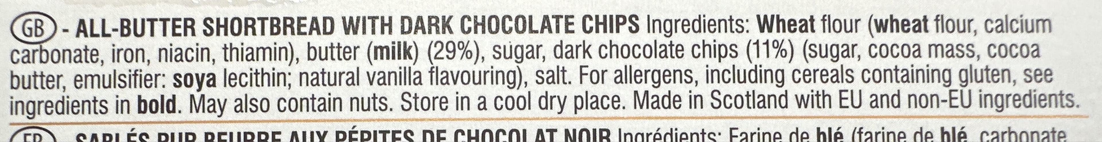 Walkers Chocolate Chip Shortbread packshot