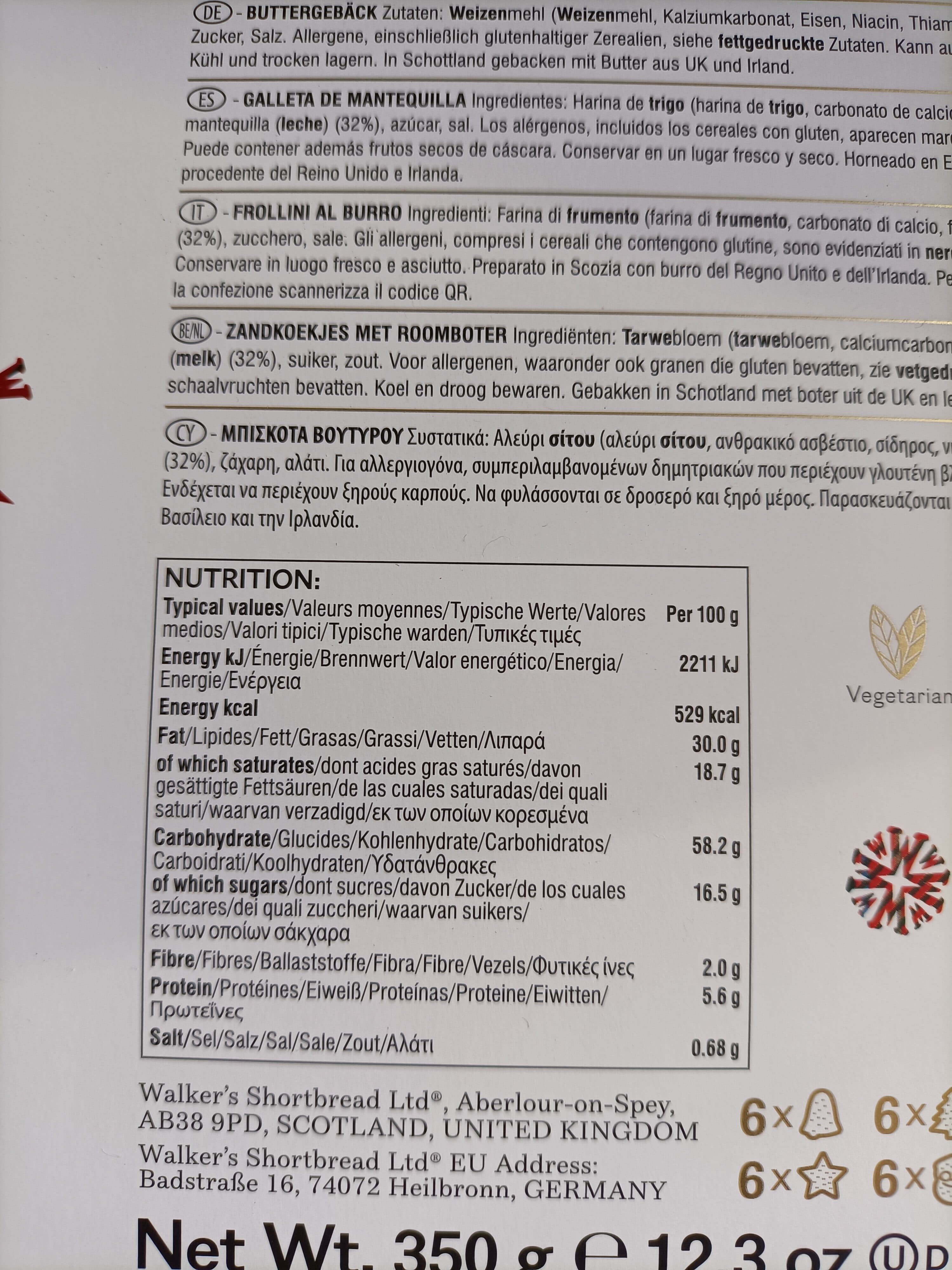 Walkers Shortbread festive shapes packshot