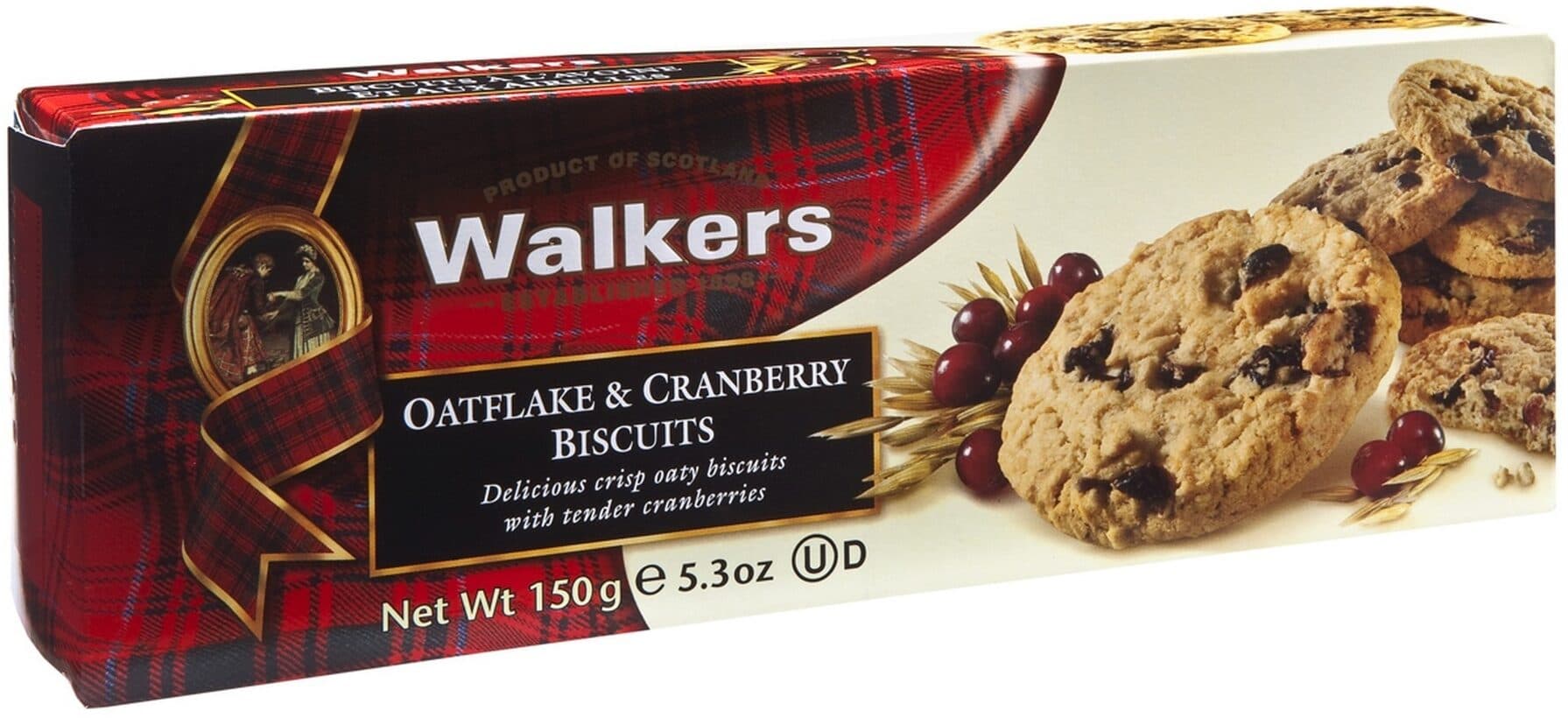 Walkers OATFLAKE & CRAN BISCUITS 150G - WALKERS - 150g packshot