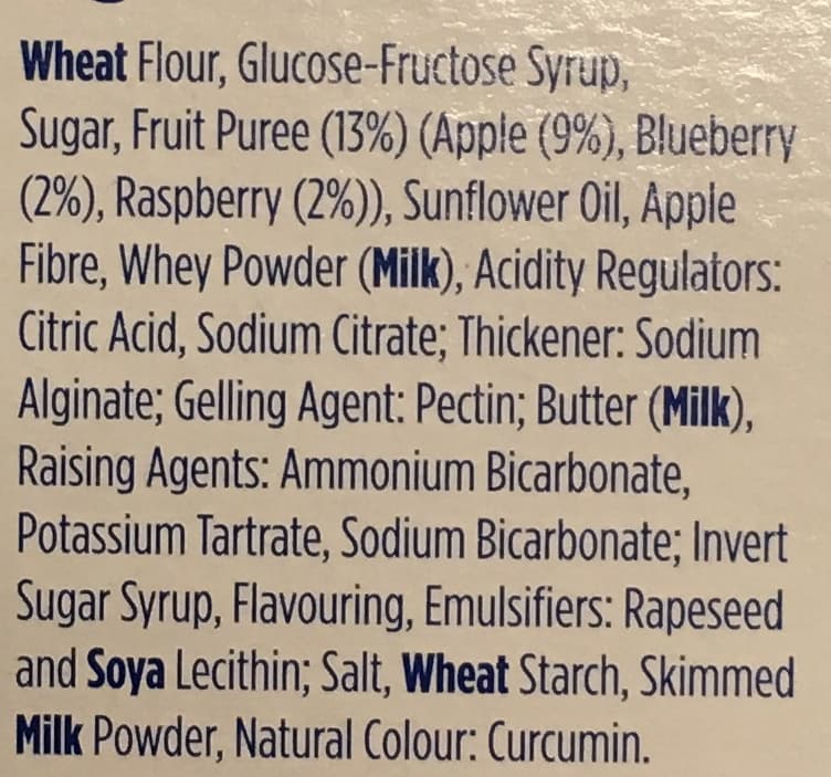 Weight Watchers Fruit Crumble Biscuits packshot