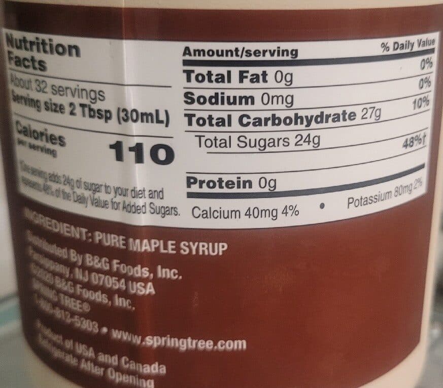 Spring Tree Maple Syrup packshot