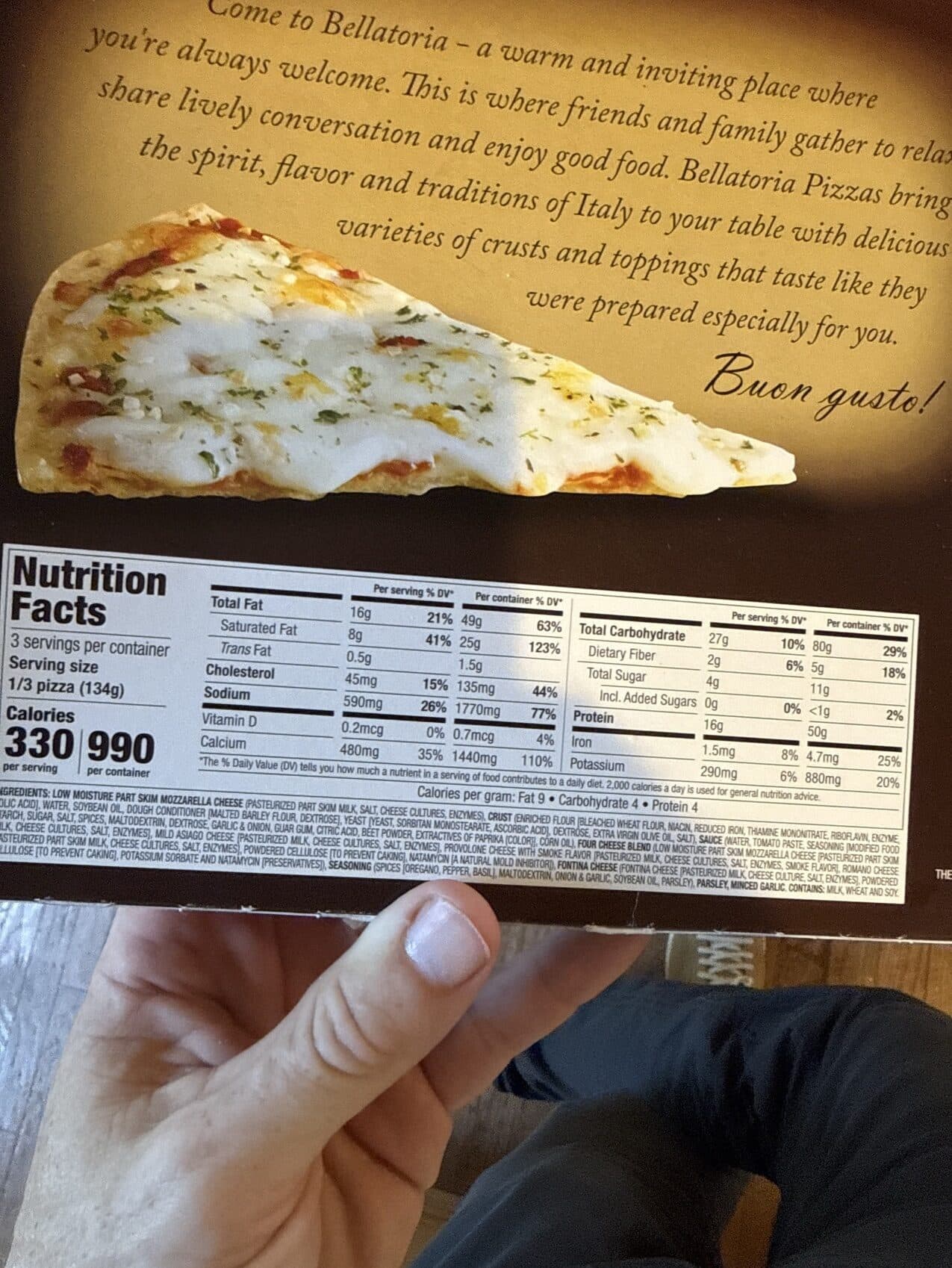 Bernatello's Pizza Inc. Ultra Thin Crust Pizza packshot