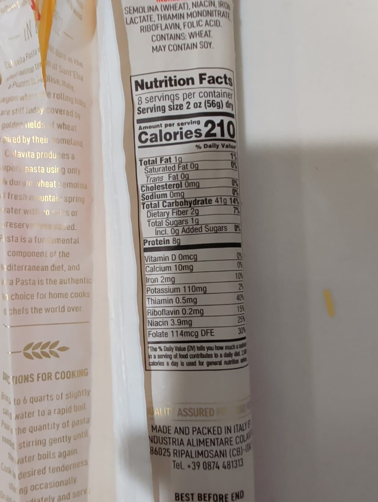 Colavita Angel Hair packshot